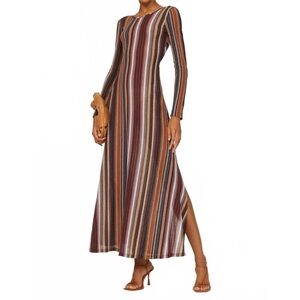 Something Navy Striped Reversible Dress, Size: S